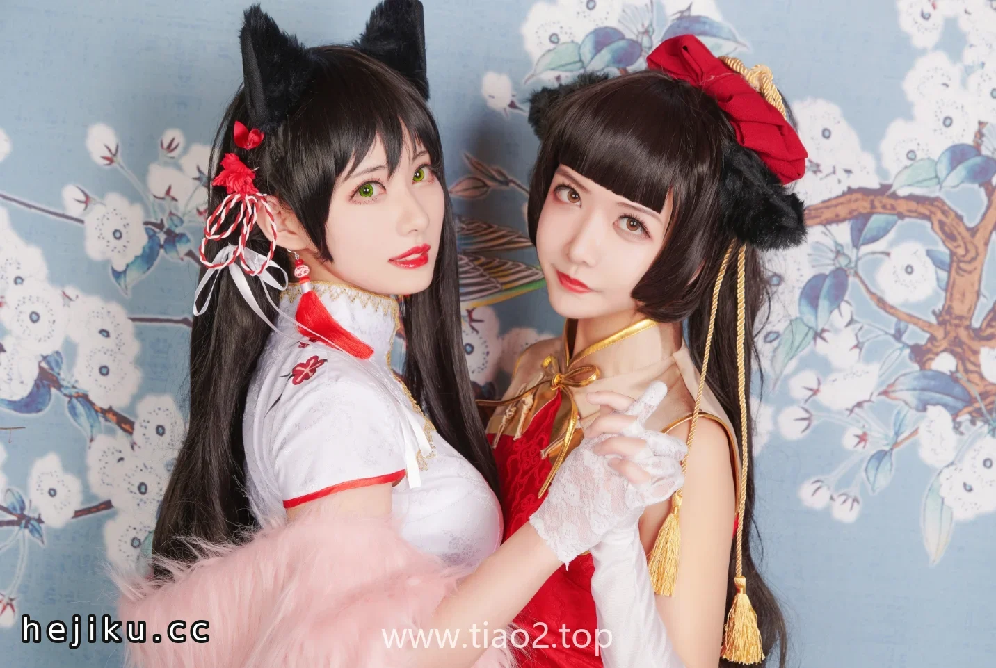 烛墨犬獒旗袍cos反差感十足,源纱希喵喵喵与Meiyi双人合作看点拉满文章配图2
