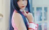 五更百鬼粉色阿狸服cosplay图集：夏日阳光下的糖系少女感