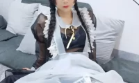 萌芽儿o0夏日清凉系透明女仆cosplay图集，把角色演成看得见的风