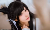 南桃Momoko爱宕cos合集欣赏：13张高清美图，把碧蓝航线狐狸精演活了