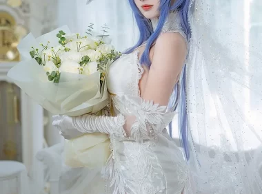Coser宮本桜花园花嫁cosplay图包：27张大图307M，打光细节拉满